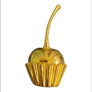 Stunning Piscitelli Cherry Cordial Brooch | Gold Tone Cherry Pin